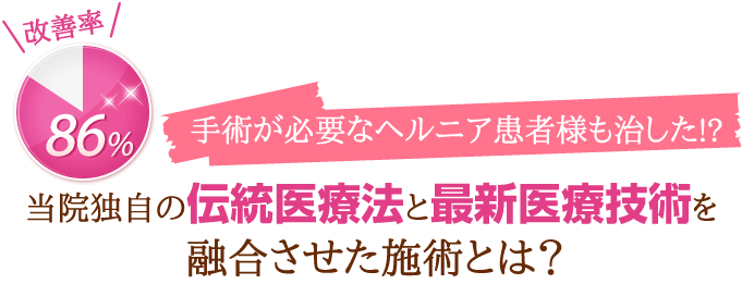 当院独自の伝統医療法と最新医療技術を融合させた施術とは?